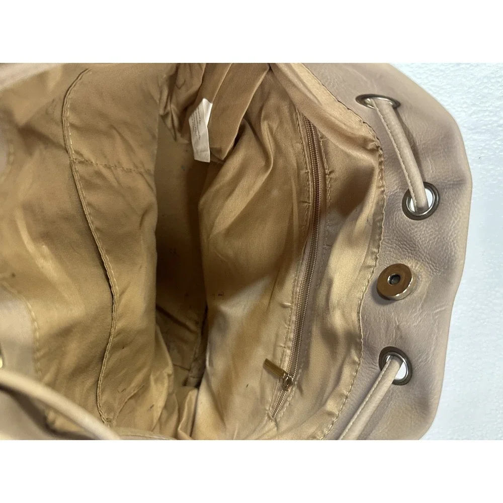 Tan Faux Leather‎ Purse NOATD Handbag - Very Nice Great Condition